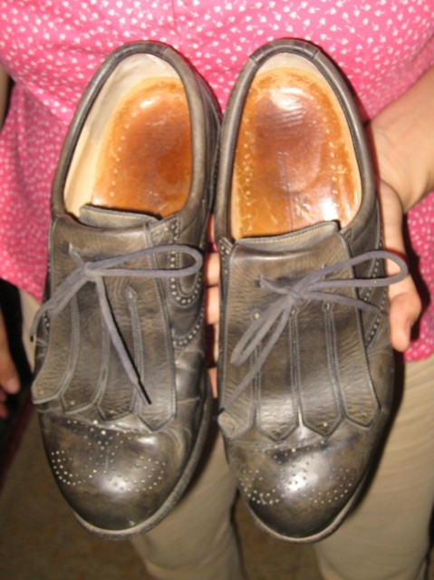 Gebrauchte Golfschuhe Leder schwarz Größe 39 - Golfsport - Olching