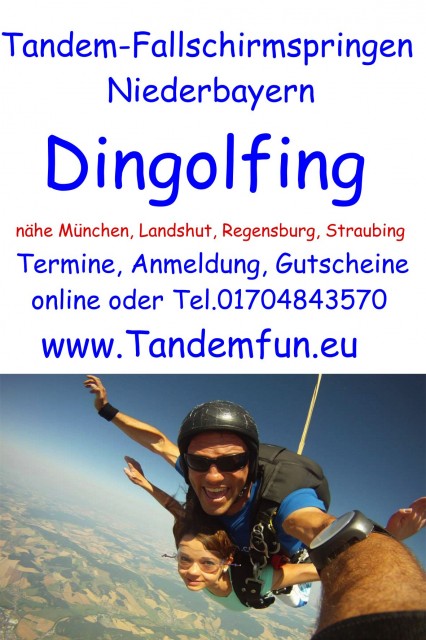 Tandem-Fallschirmspringen Gutschein - Amberg - Regensburg - Weiden - Cham - Schw - Sonstiges Outdoor - Regensburg