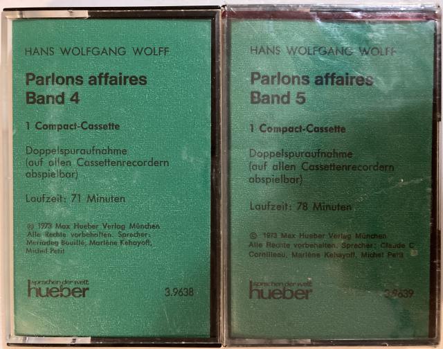 Hans Wolfgang Wolff – Parlons affaires 4, 5 - Sonstige Sportarten - München