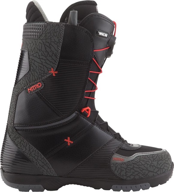 Nitro Ultra TLS Black Elephant / Red Pop Snowboardboot Gr. 44 (Mondo 29.0) - Snowboards - Rostock