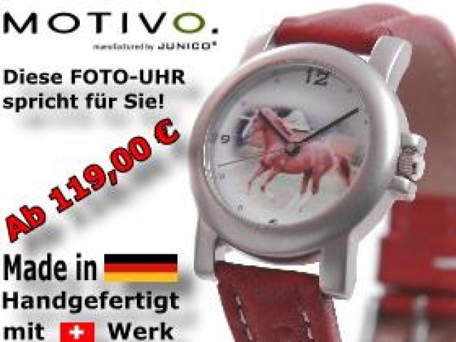 MOTIVO die persönliche Uhr - Reit und Pferdesport - Steinen