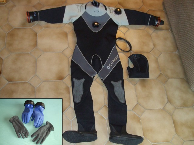 Trockentauchanzug Oceanic Comfodry 50+Trockentauch-Handschuhsystem - Tauchen - Königswinter