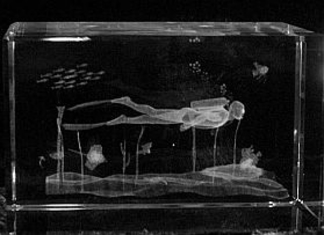 3D Laser Kristallquader - Tauchen - Mundelsheim