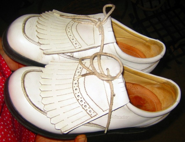 Gebrauchte Golfschuhe Highlander weiß Größe 39 - Golfsport - Olching